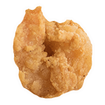 One of the fried shrimp at Pearl's Seafood Restaurant